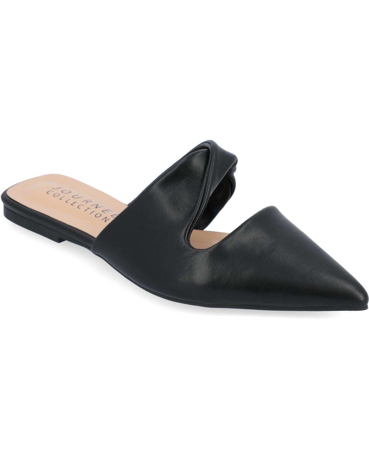 Journee Collection Womens Enniss Twist Pointed Toe Flats Product Image