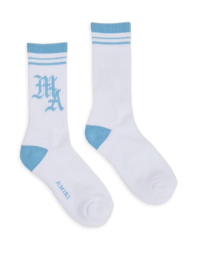 Mens MA Stripe Crew Socks Product Image