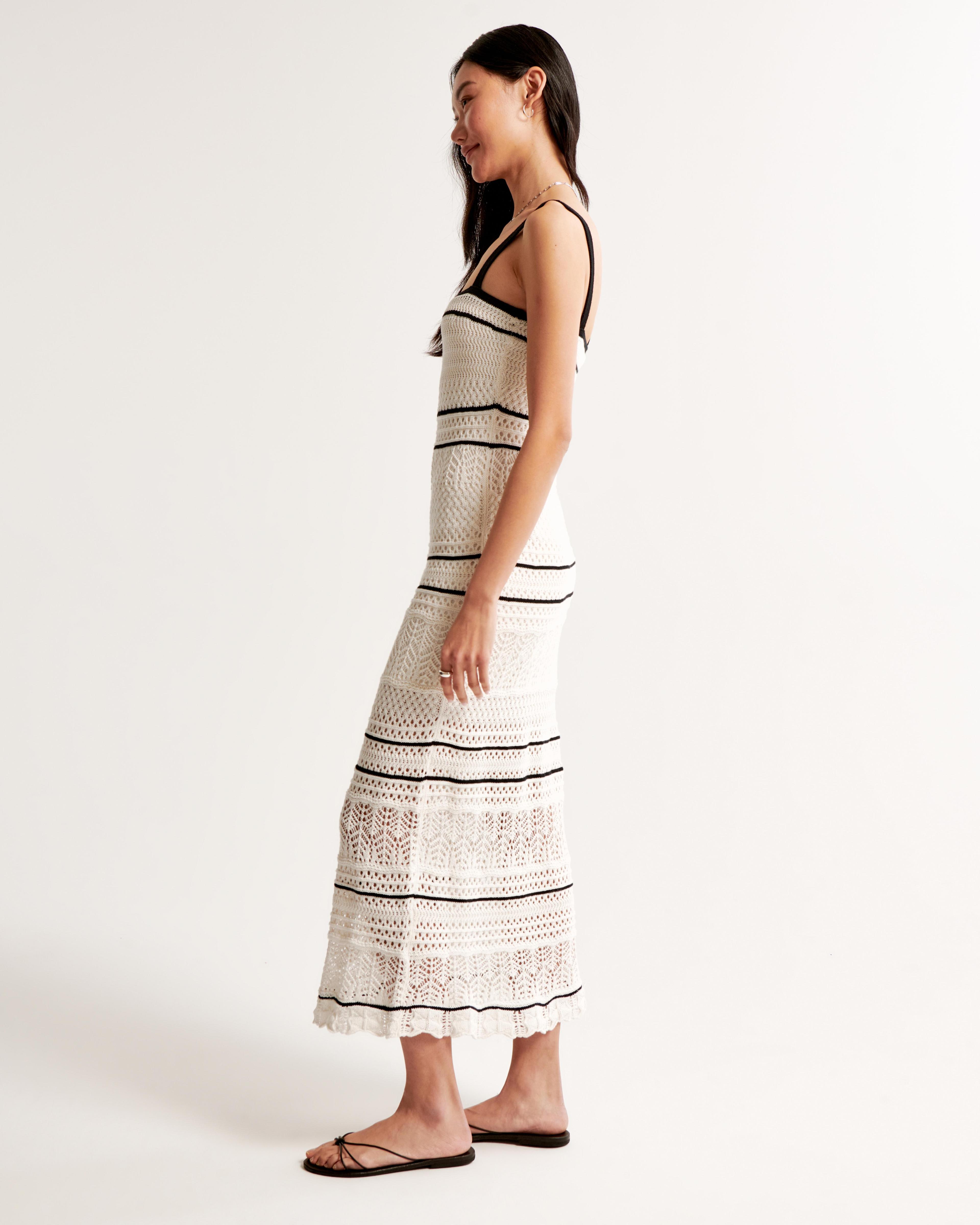 Crochet-Style Maxi Dress Product Image