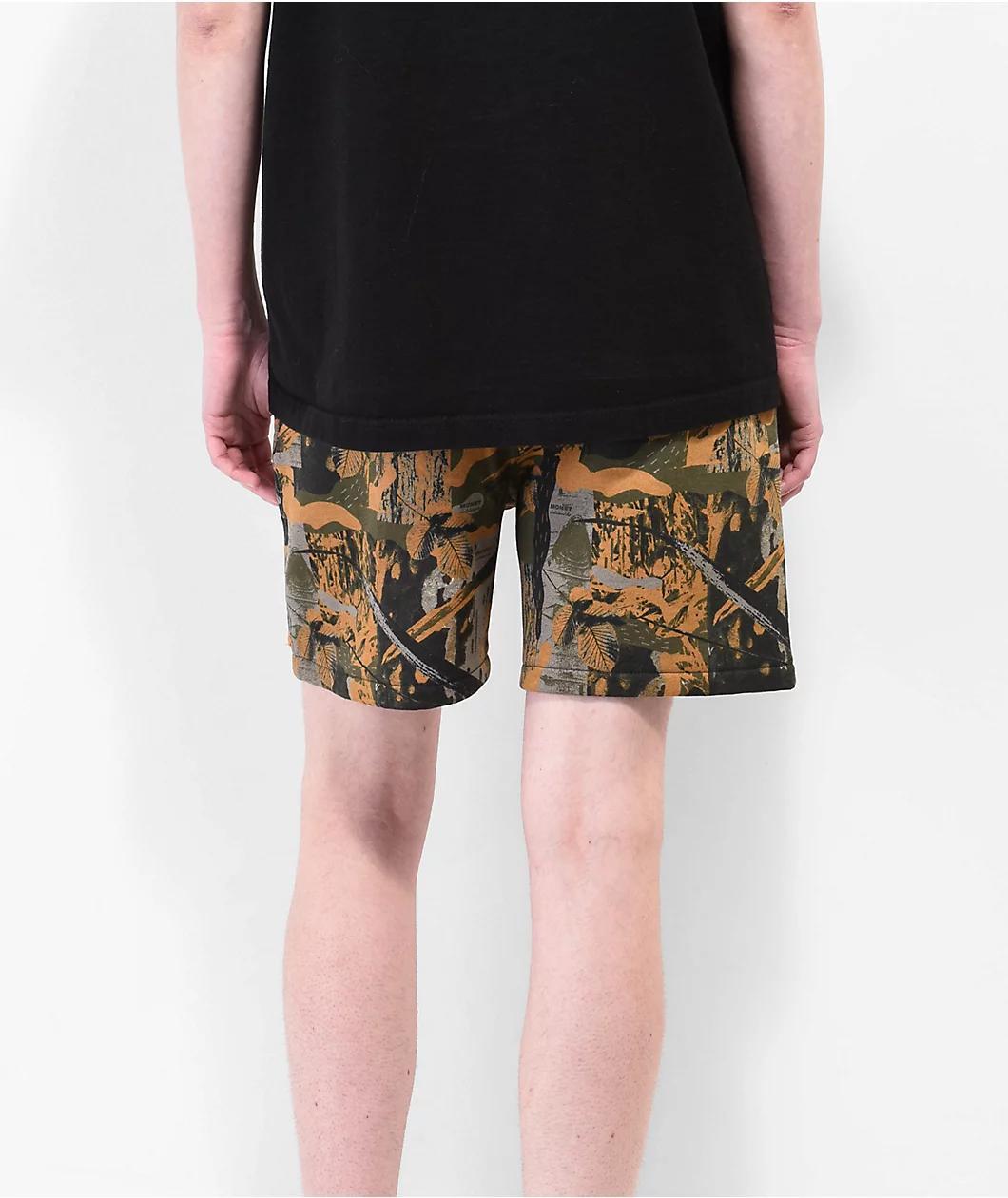 Monet Skateboards Tricky Camo Sweat Shorts Product Image