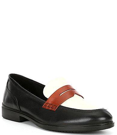 ECCO Womens Classic15 Leather Penny Loafers Product Image