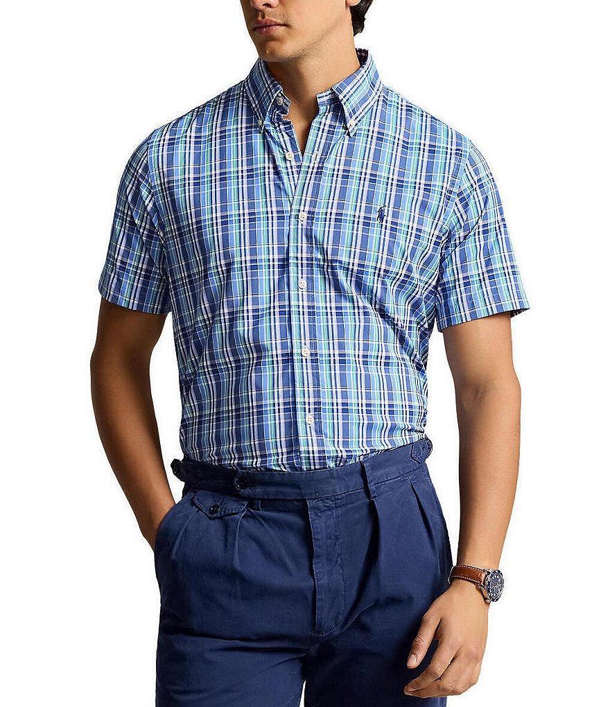 Polo Ralph Lauren Classic Fit Performance Short Sleeve Plaid Shirt Product Image