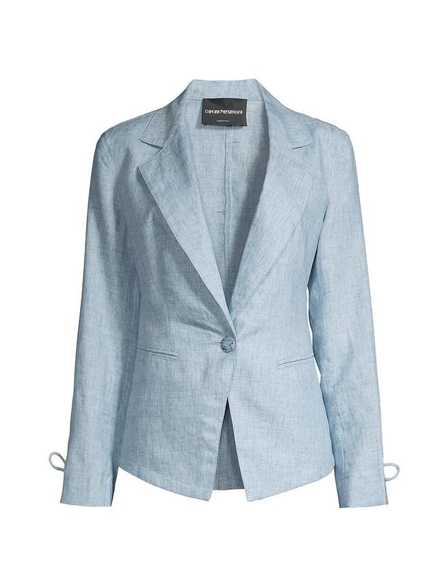 Womens Linen Blazer Product Image