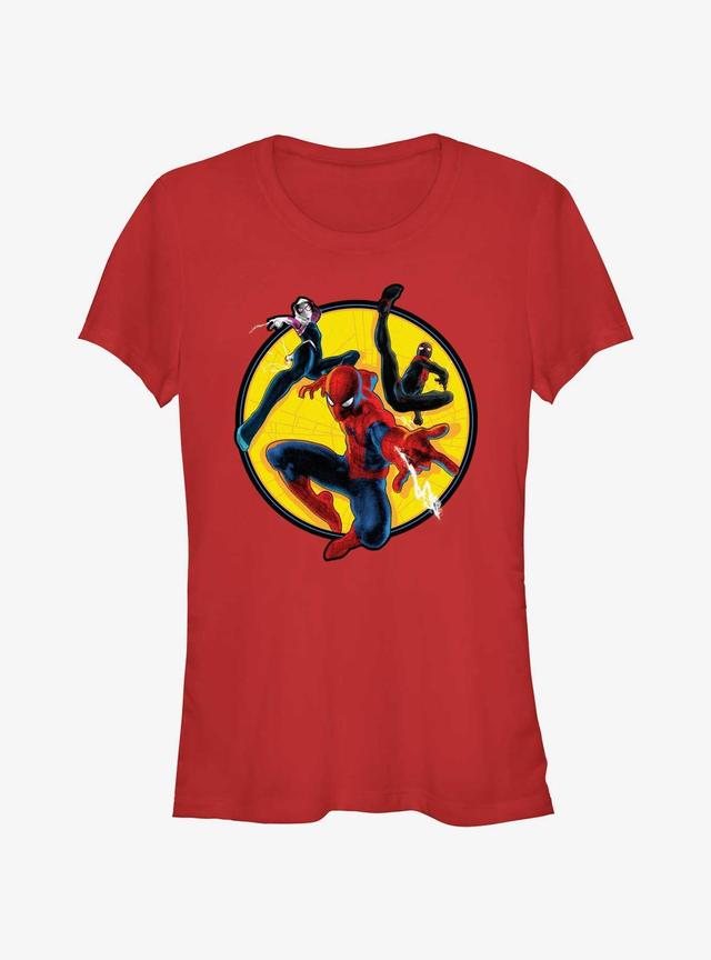 Marvel Spider-Man Group Girls T-Shirt Product Image