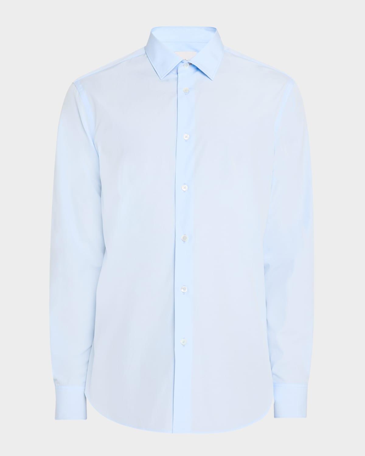 Mens Tailored-Fit Signature Stripe-Cuff Sport Shirt Product Image