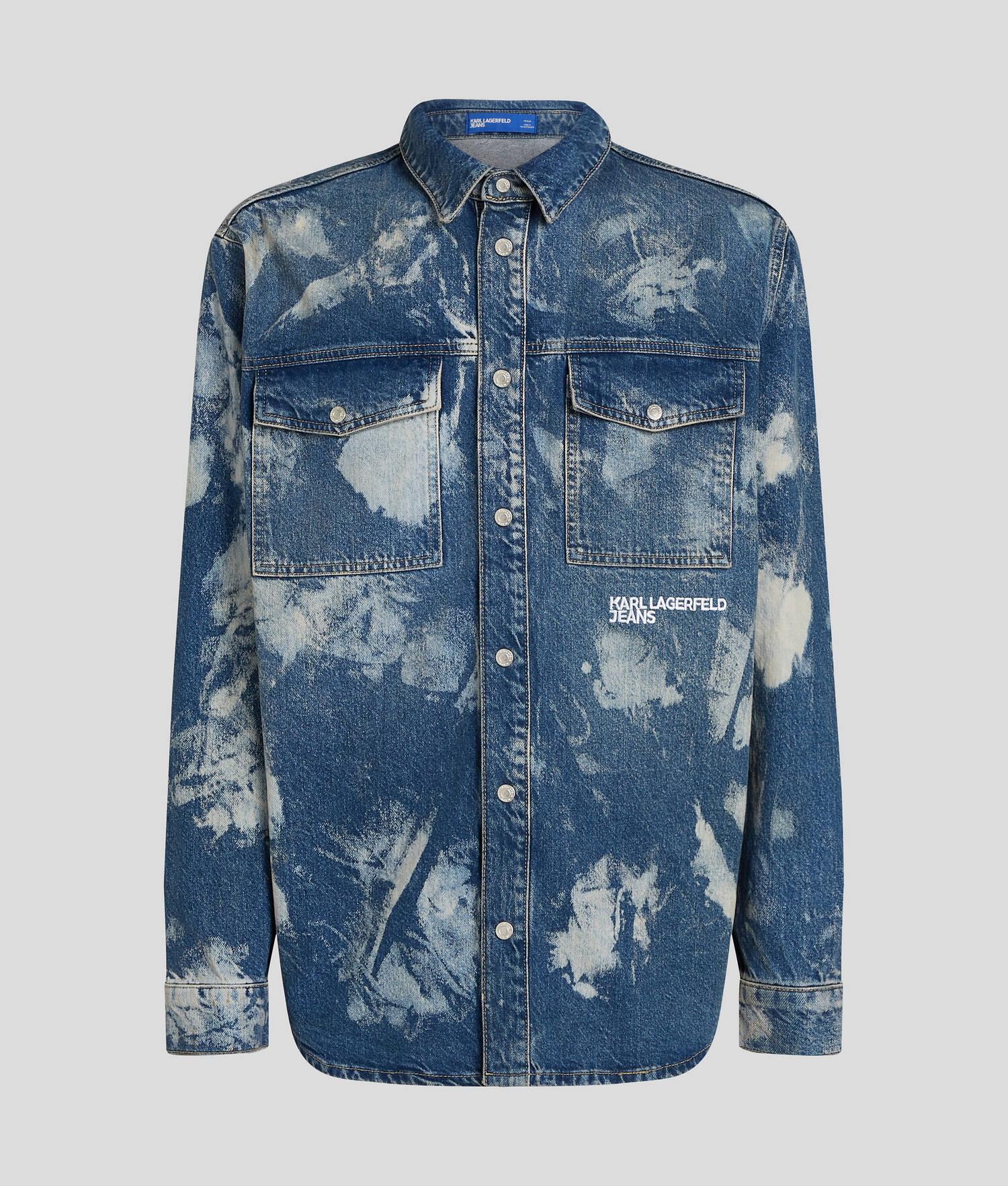 BLEACHED DENIM OVERSHIRT Product Image