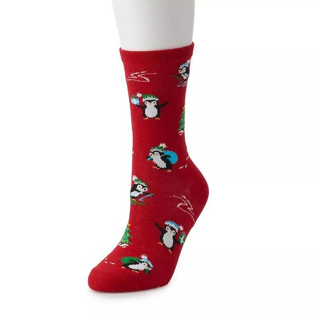 Womens Holiday Crew Socks Product Image