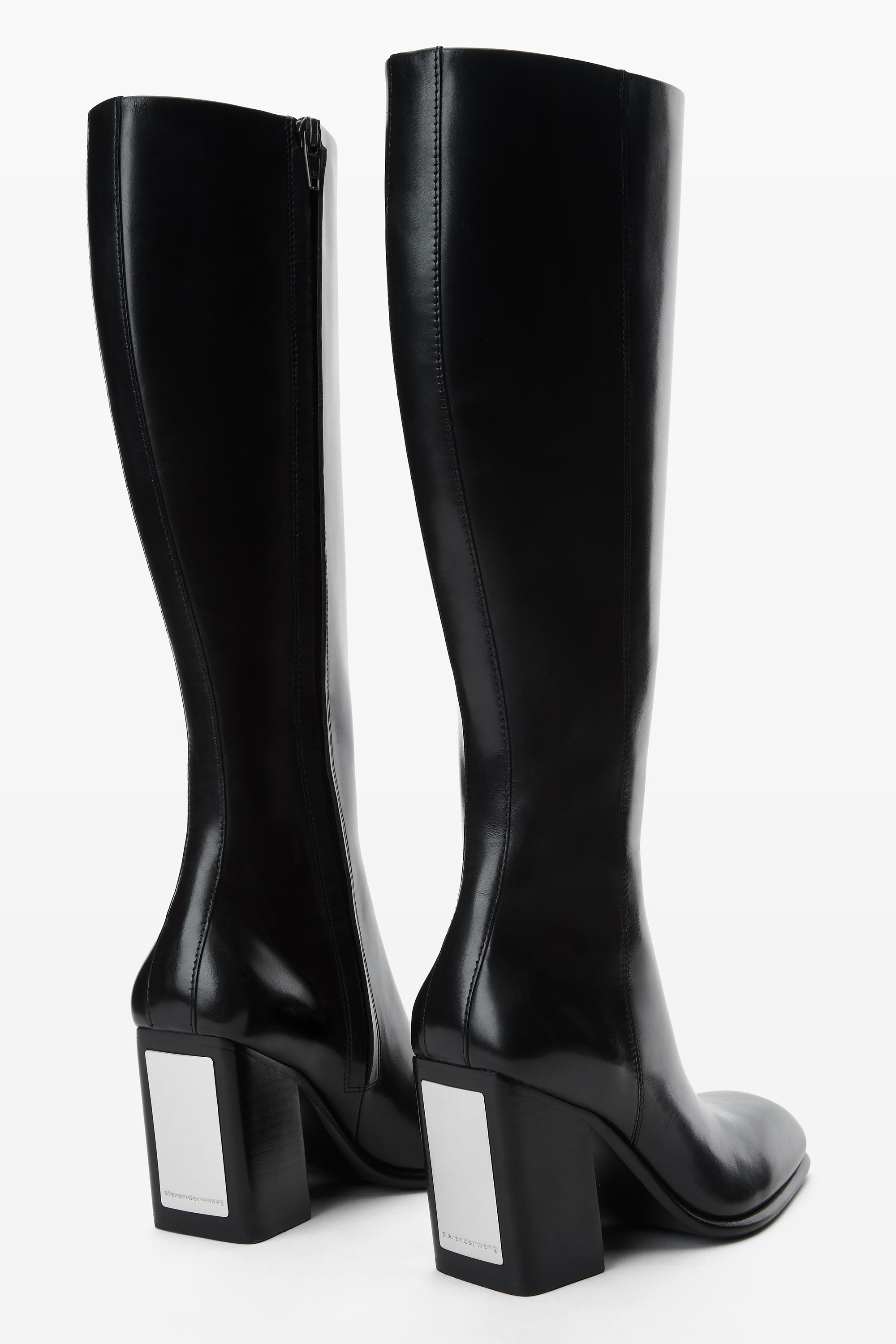 Throttle 95mm Knee-high Boot In Leather Product Image