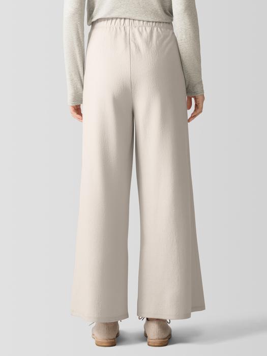 EILEEN FISHER Felted Wool Jersey Wide-Leg Pant in Regenerative Woolfemale Product Image