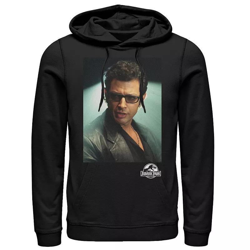 Mens Jurassic Park Ian Malcolm Head Shot Photo Pullover Hoodie Product Image