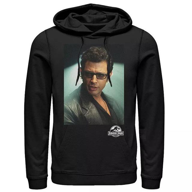 Mens Jurassic Park Ian Malcolm Head Shot Photo Pullover Hoodie Product Image