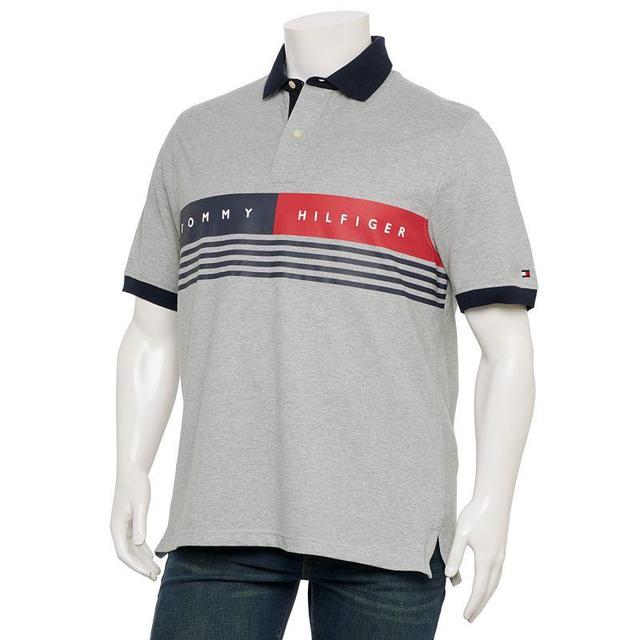 Big & Tall Tommy Hilfiger Lucas Polo, Mens Grey Grey Product Image