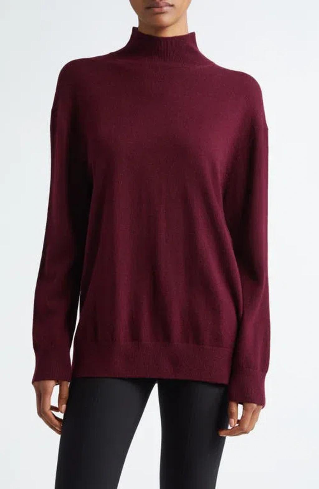 Cashmere Turtleneck Sweater In Red product image