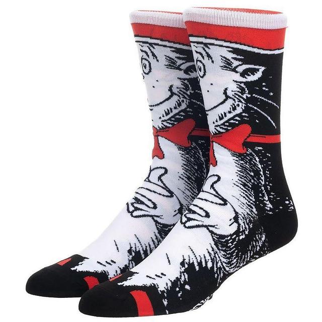 Mens Dr Seuss Cat in the Hat Crew Socks Product Image