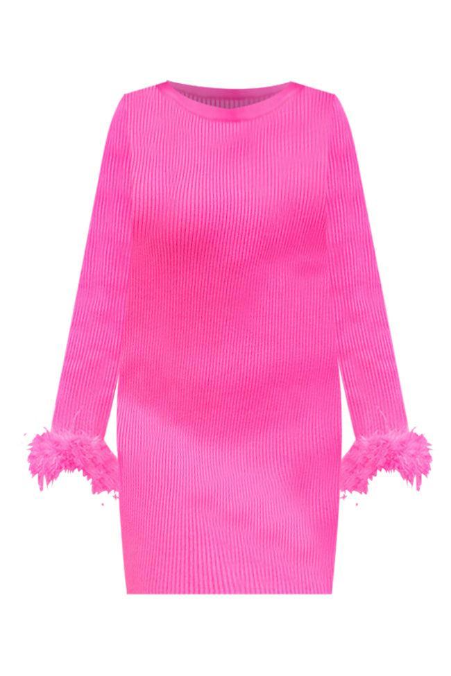 Be There With You Pink Sweater Dress FINAL SALE Product Image