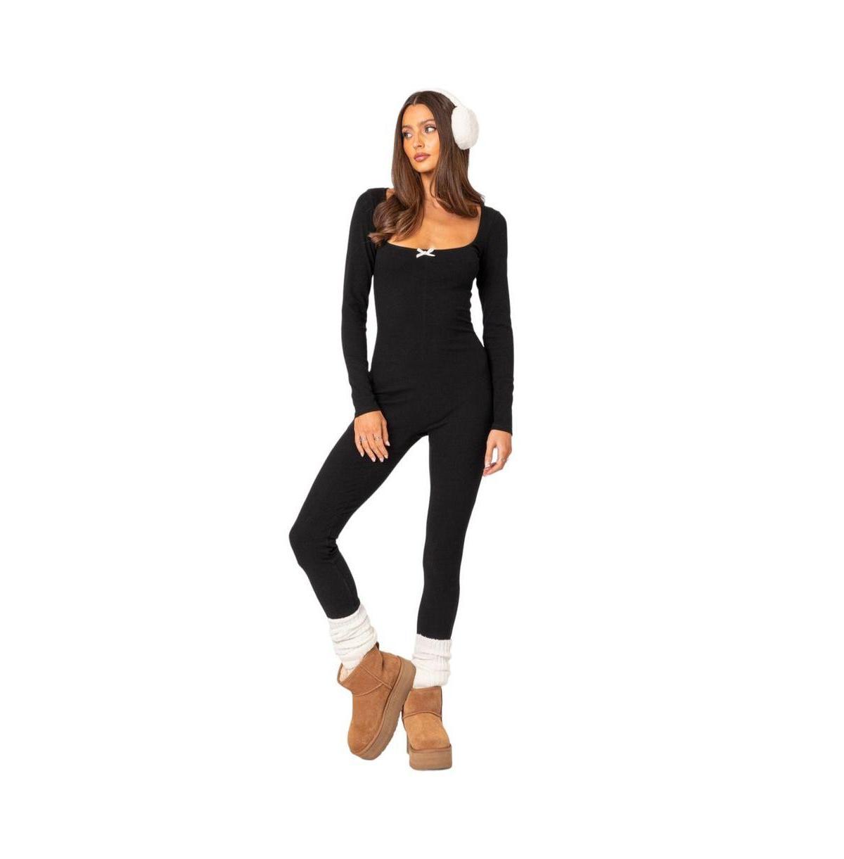 Womens Cloud 9 ribbed jumpsuit Product Image