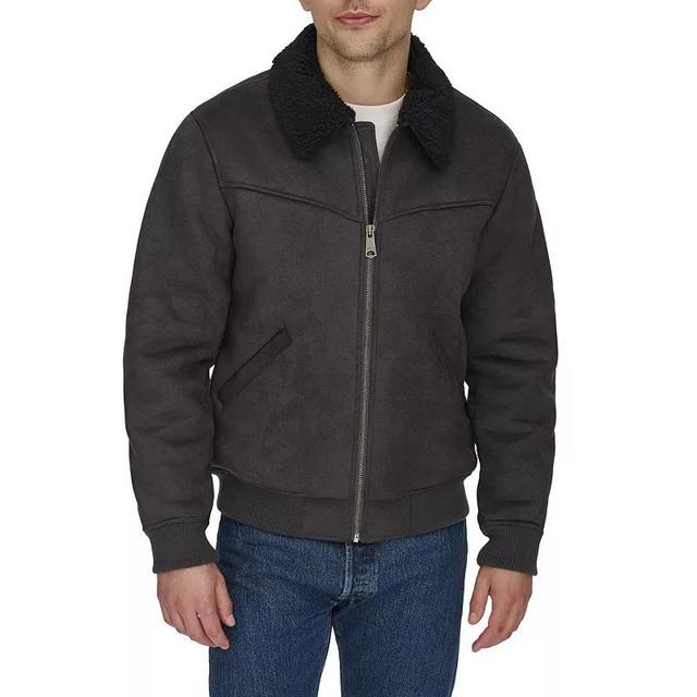 Mens Levis Faux Shearling Bomber Jacket Product Image