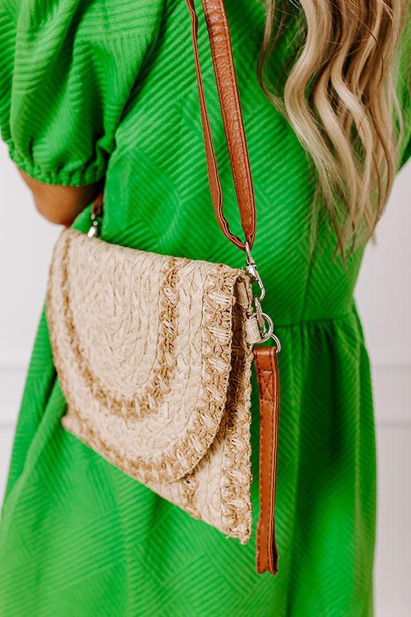 Vacay Happy Hour Straw Woven Clutch Product Image