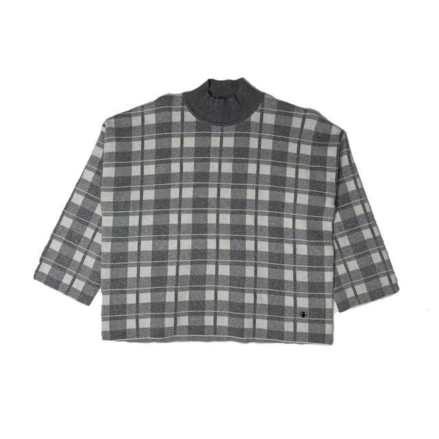 Bluoltre Cozy Plaid Sweater Product Image