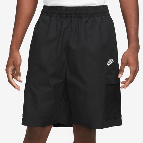 Nike Mens Nike Club Cargo Shorts - Mens Black/White Product Image