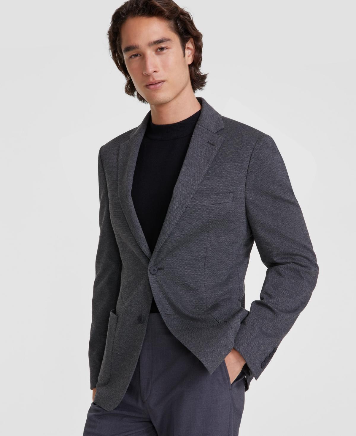 Calvin Klein Mens Slim-Fit Solid Knit Sport Coat Product Image