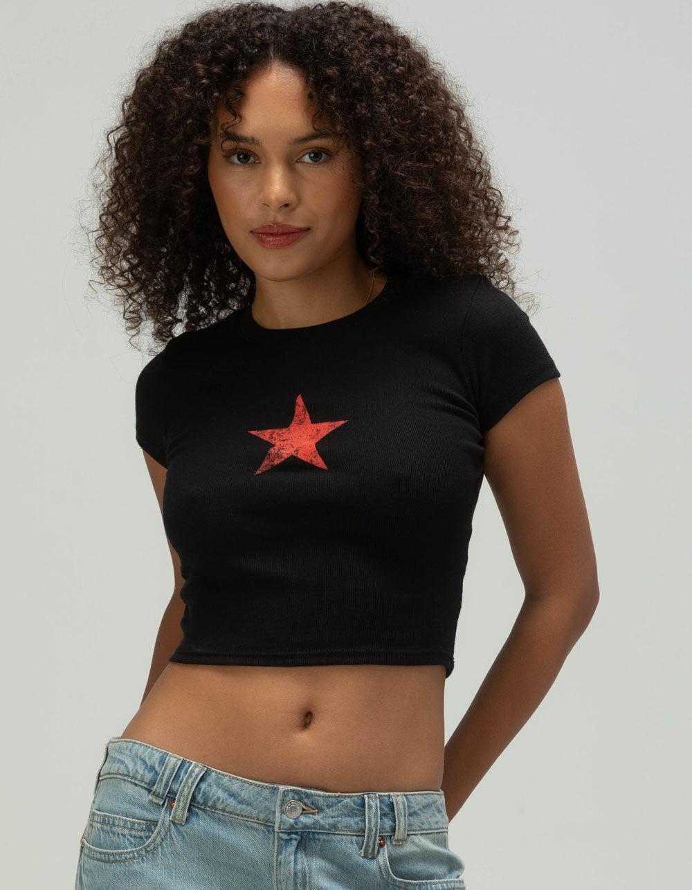 RSQ Womens Star Baby Tee Product Image