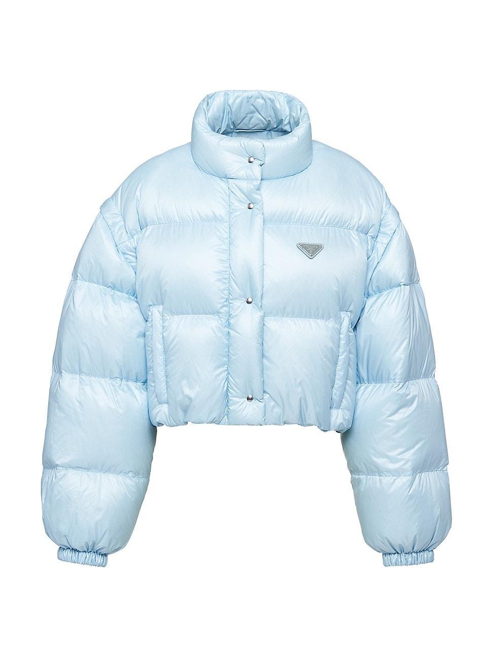 Womens Re-Nylon Cropped Convertible Down Jacket Product Image