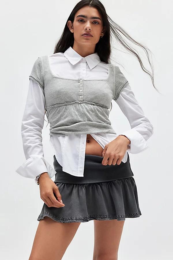 BDG Yelena Foldover Micro Skirt Womens at Urban Outfitters Product Image