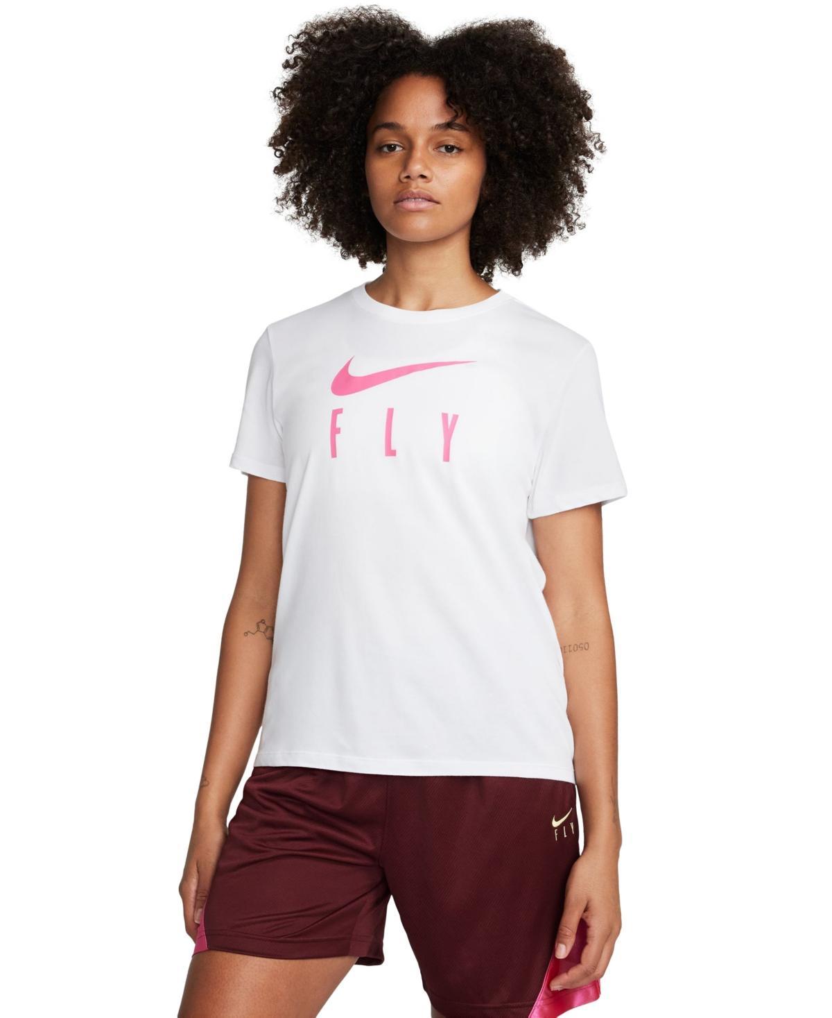 Nike Womens Swoosh Fly Dri-fit Crewneck Graphic T-Shirt Product Image