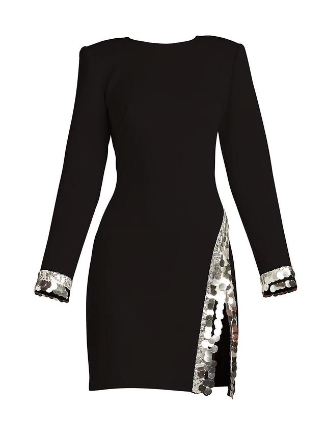 SHO by Tadashi Shoji Sequin Detail Long Sleeve Cocktail Dress Product Image