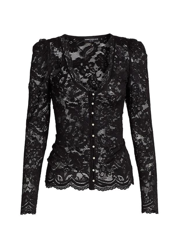 Womens Brandi Lace Top Product Image