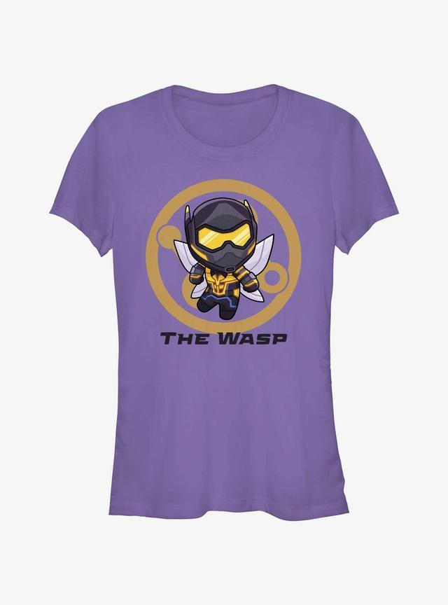 Marvel Ant-Man and the Wasp: Quantumania Chibi Wasp Badge Girls T-Shirt Product Image