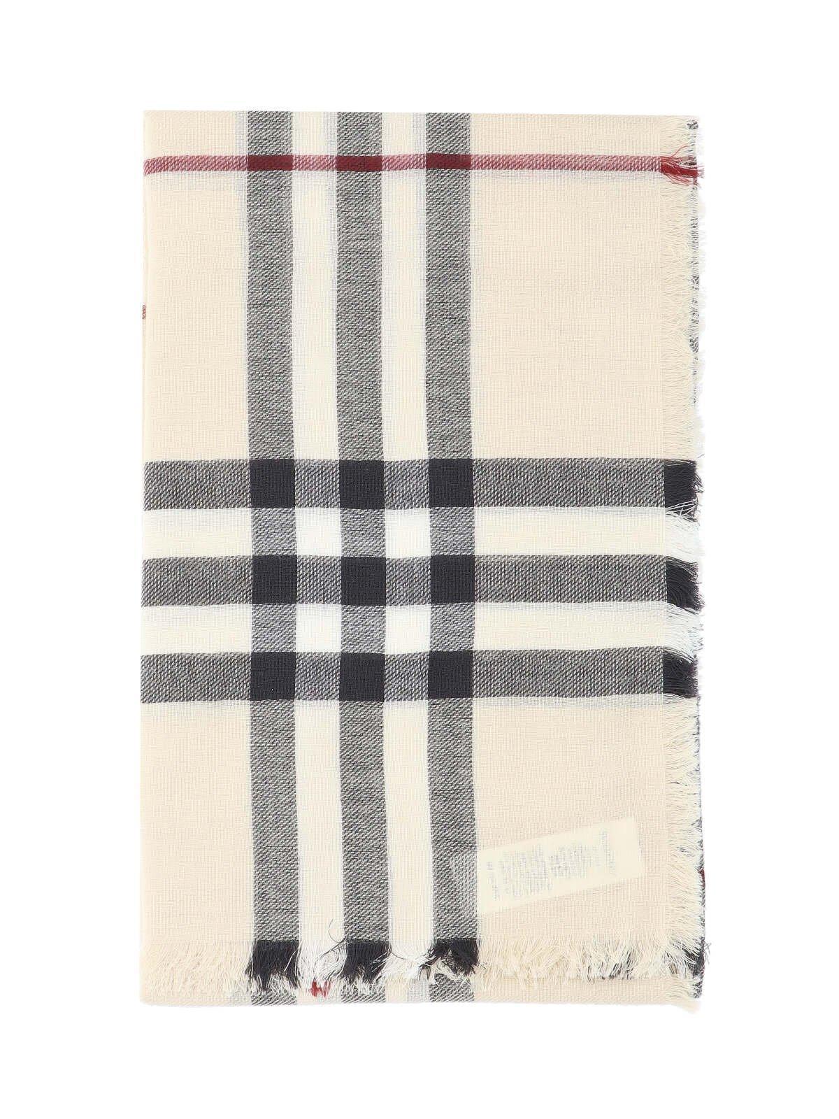 BURBERRY Scarves In Panna Product Image