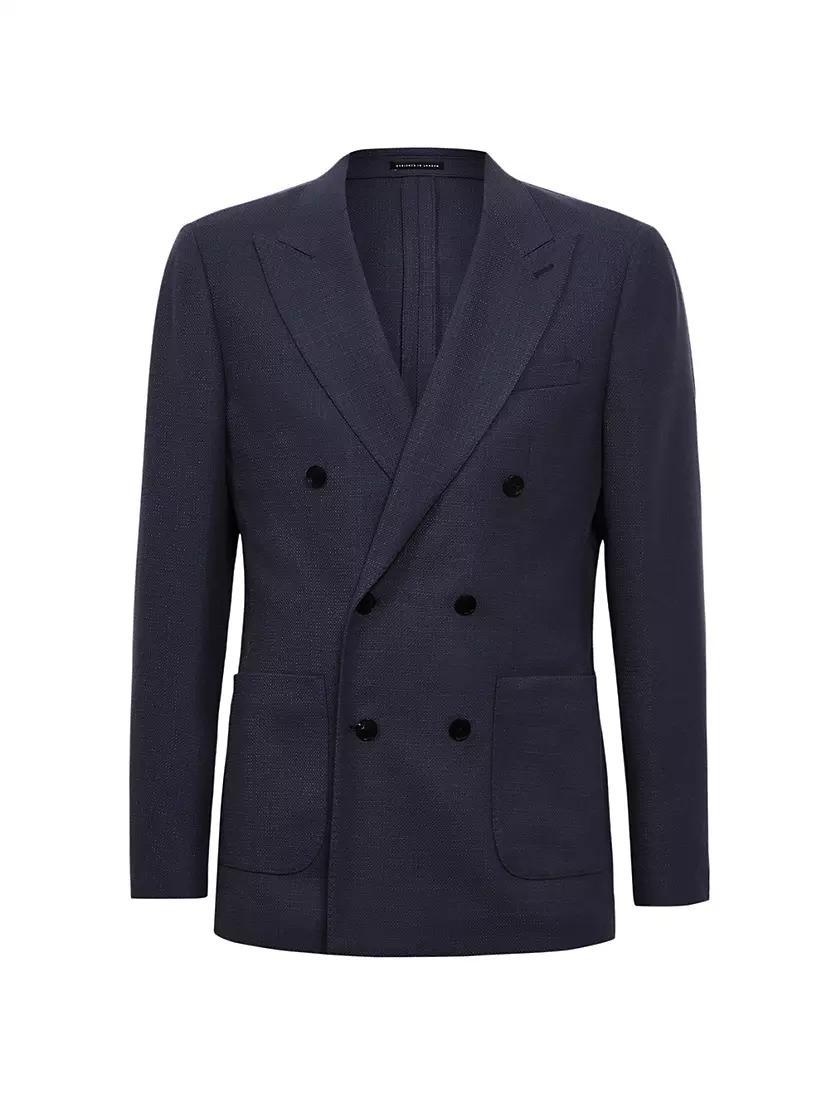 Wool-Blend Double-Breasted Blazer product image