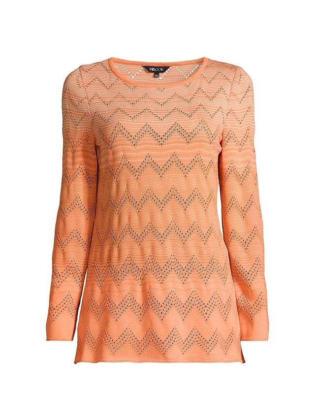 Misook Ombr Pointelle Knit Tunic Product Image