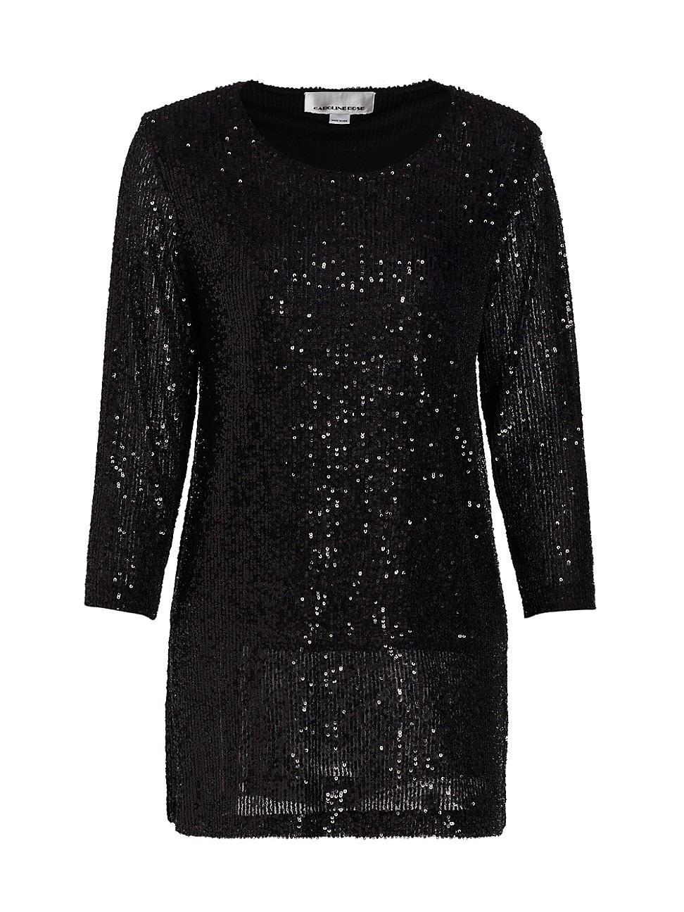 Womens Sequined Easy Knit Tunic Product Image