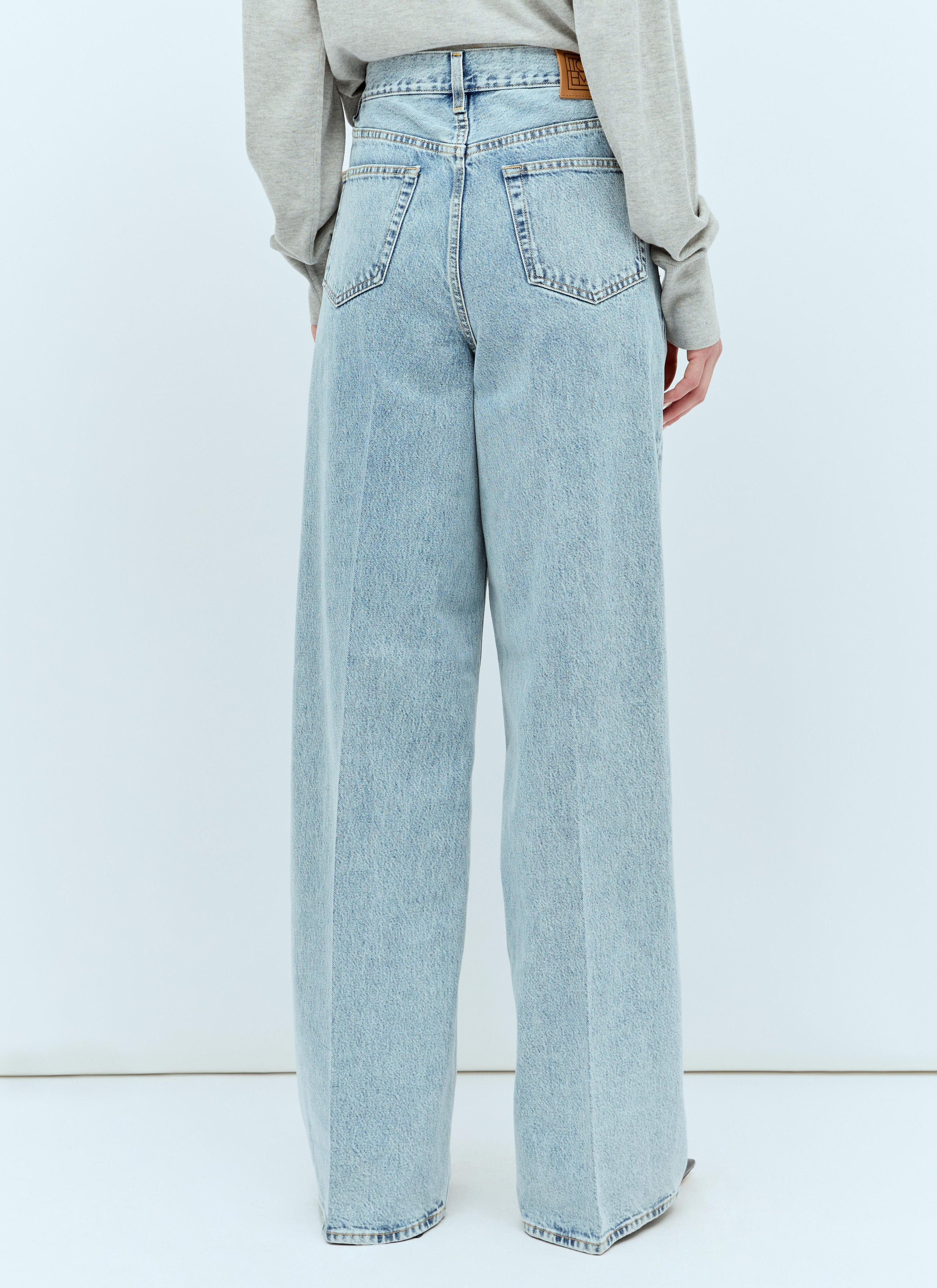 Wide-leg Jeans In Blue Product Image