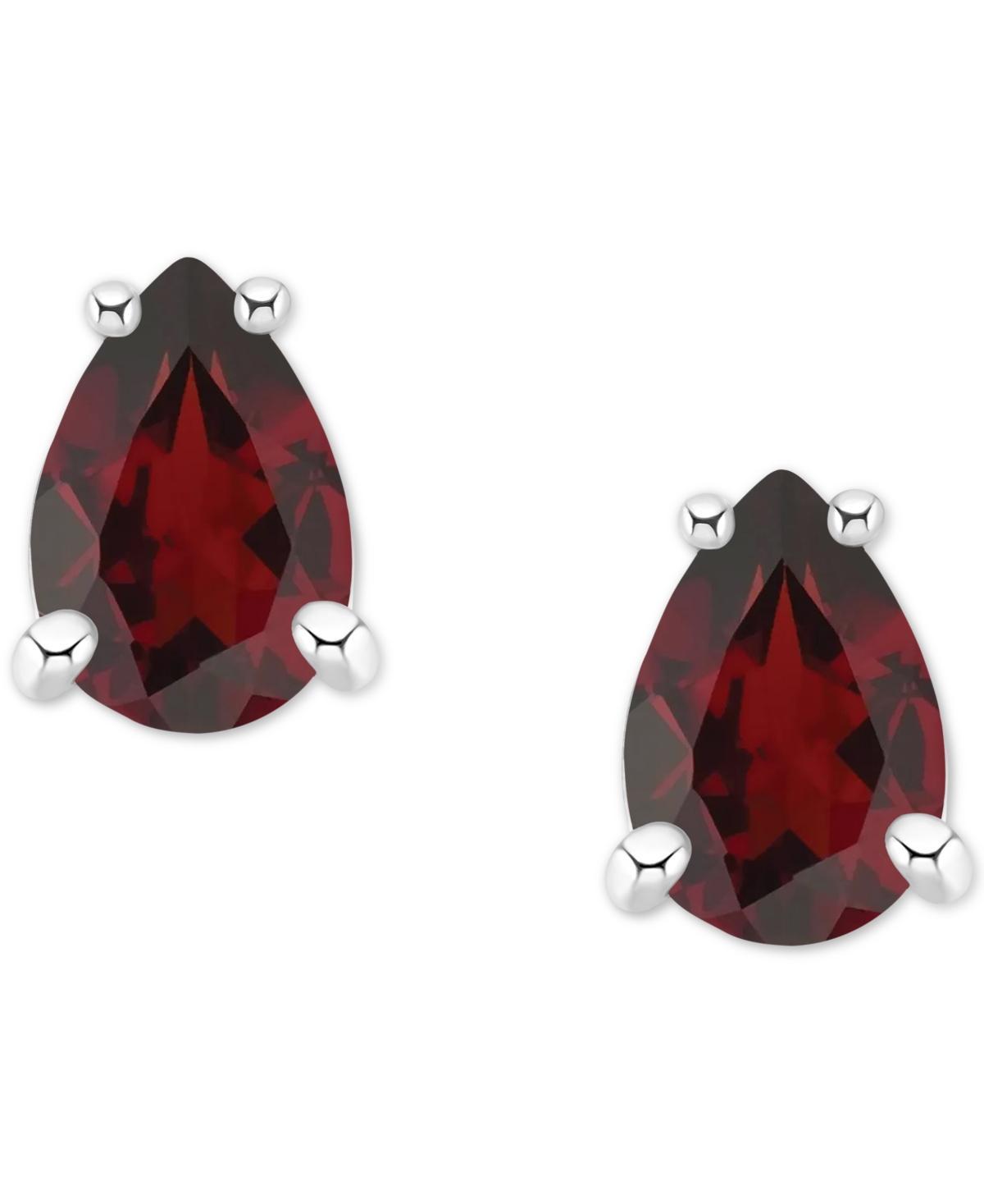 Celebration Gems 14k Gold Gemstone Stud Earrings, Womens, Red Product Image