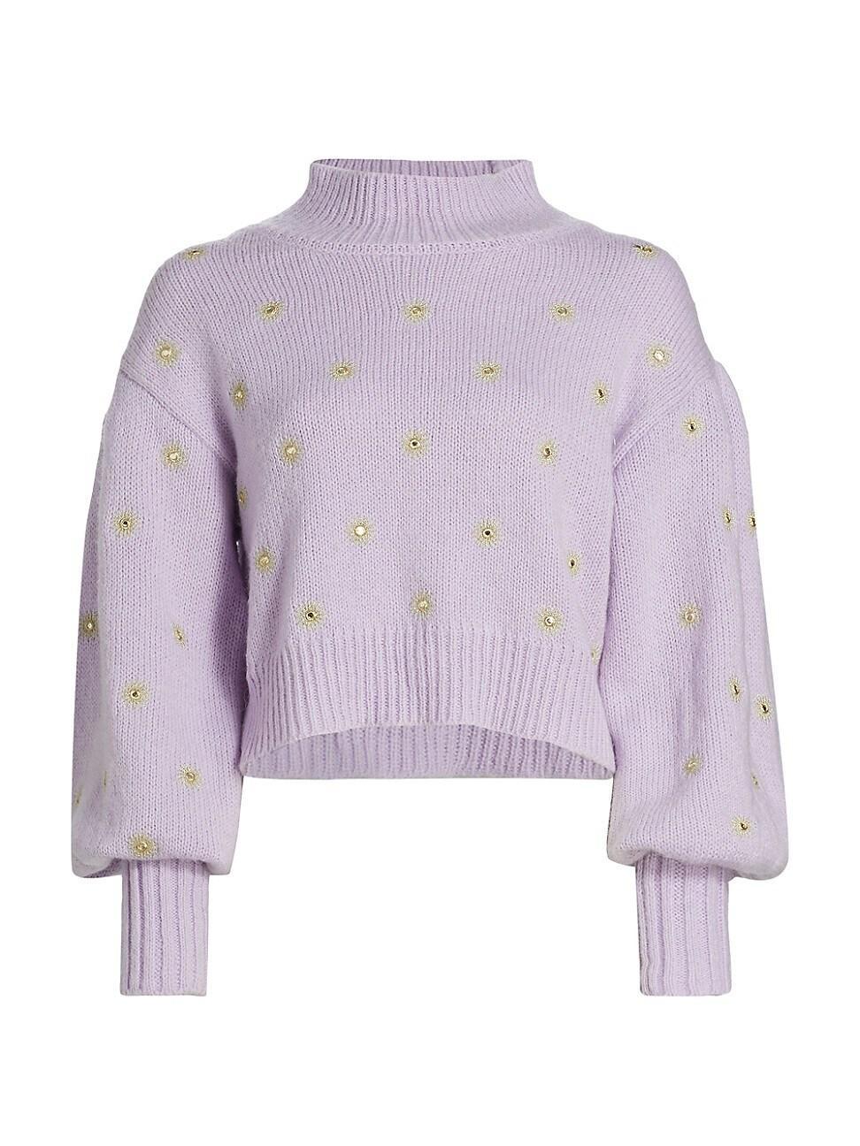 Womens Mirror Puff-Sleeve Sweater Product Image