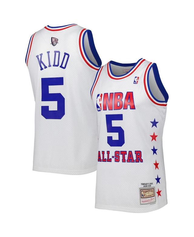 Mens Mitchell & Ness Jason Kidd White Eastern Conference 2003 All Star Game Swingman Jersey - White Product Image