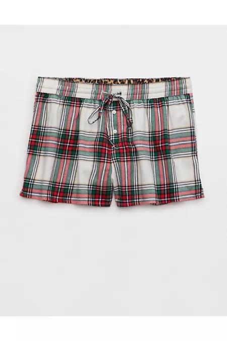 Aerie Off-Duty Flannel Boxer Women's Product Image