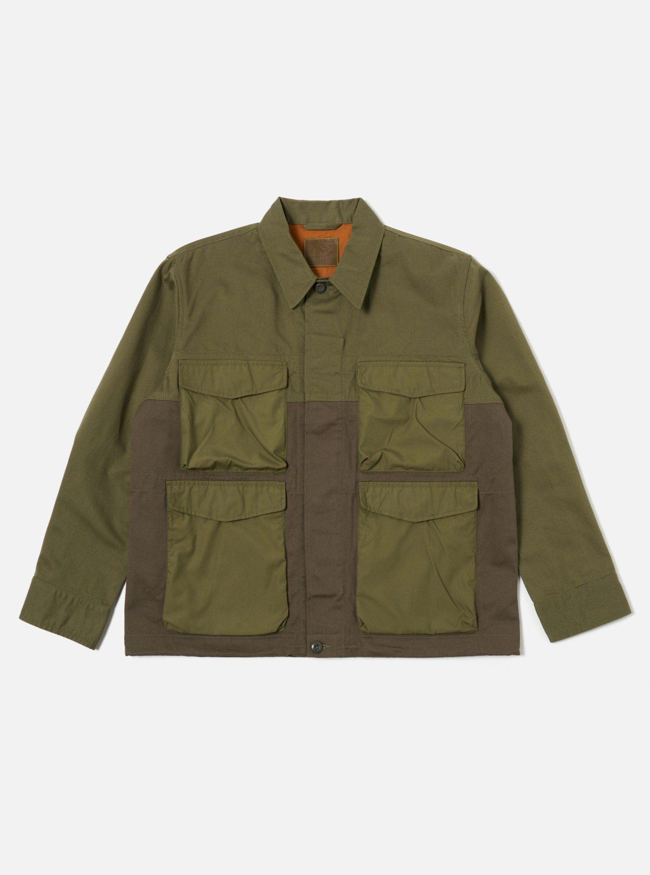 master-piece x Universal Works Parachute Field Jacket II in Olive Twill Product Image