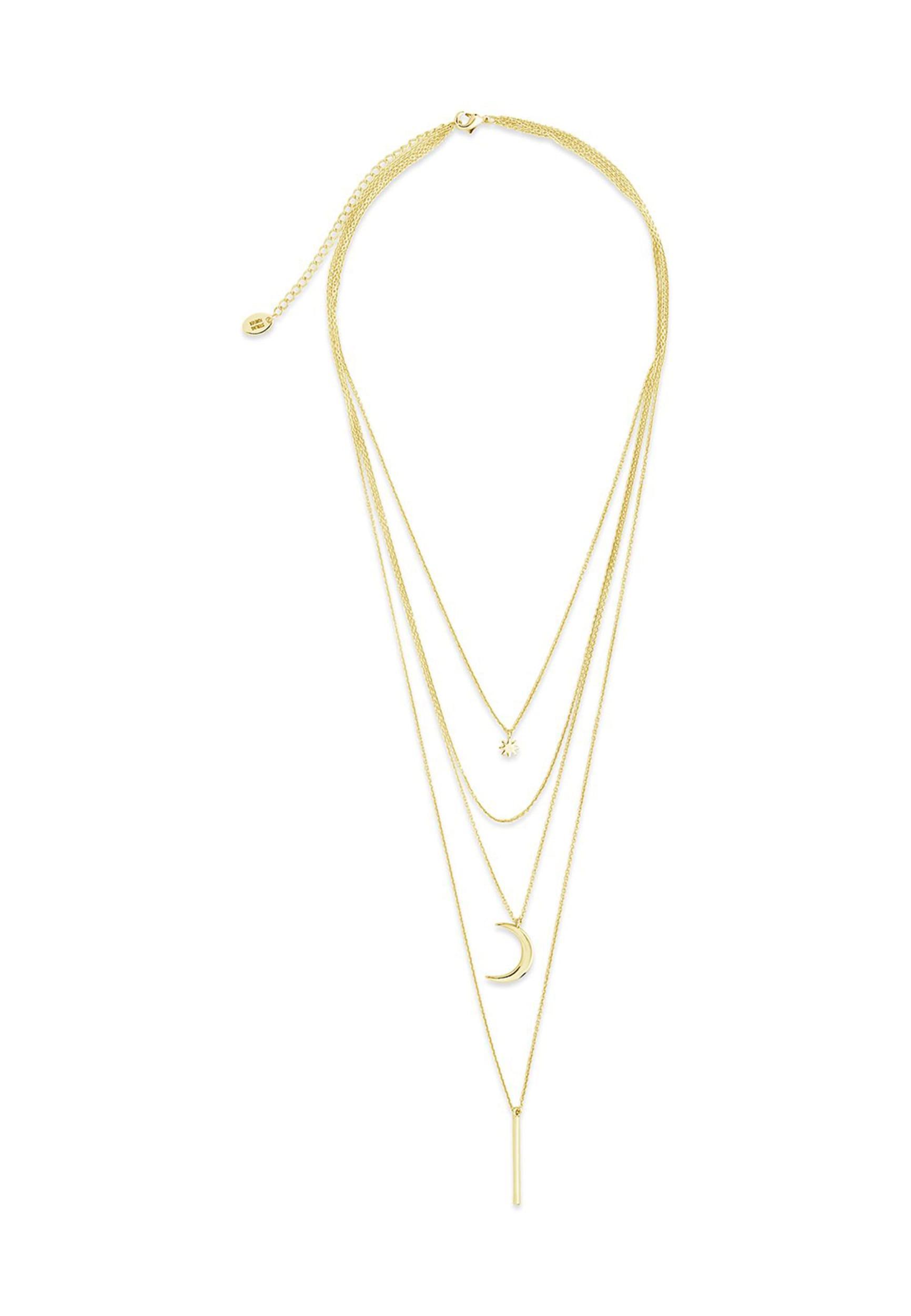 Crescent & Bar Multi Layer Necklace Product Image