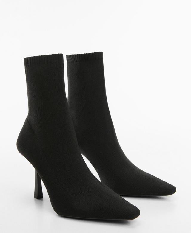 Mango Womens Heel Sock Boots Product Image