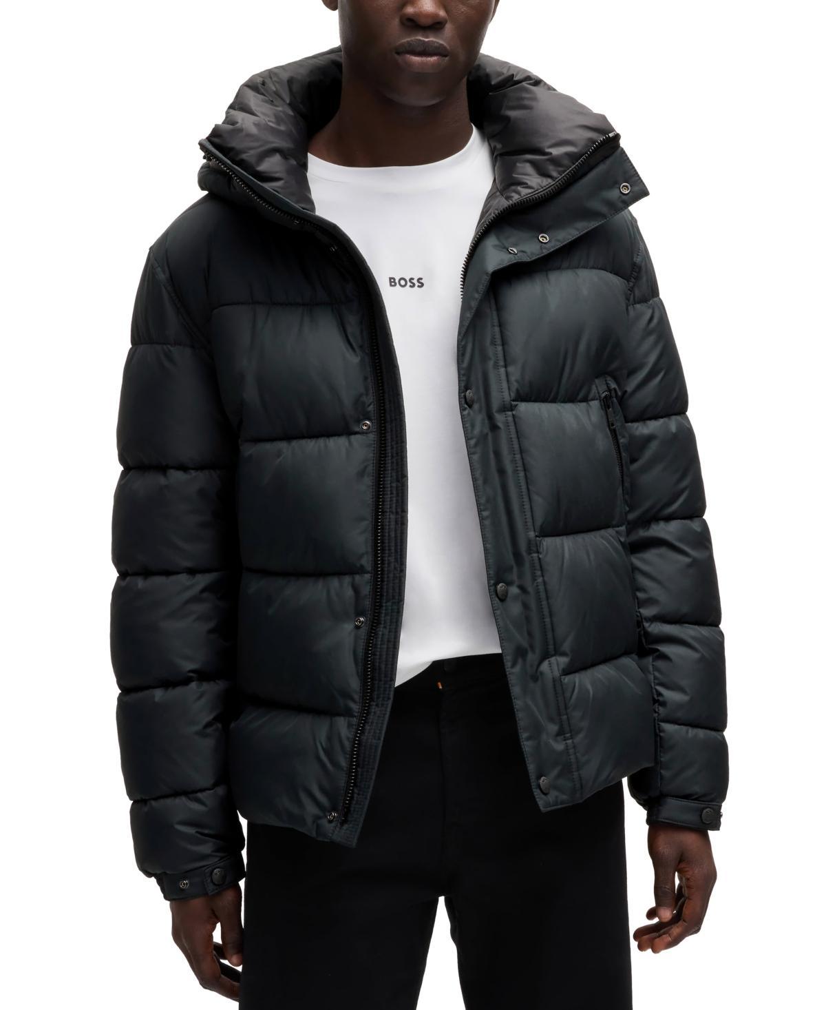 Regular-fit Puffer Jacket In Water-repellent Fabric In Black Product Image