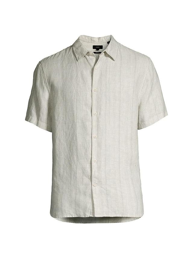 Mens Shadow Stripe Button-Front Shirt Product Image