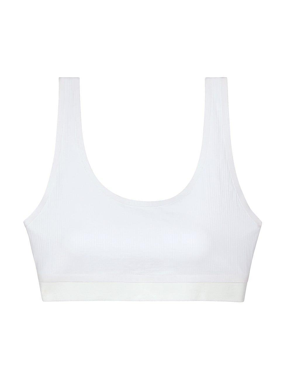 Womens Beauty Cotton Scoop Neck Bralette Product Image