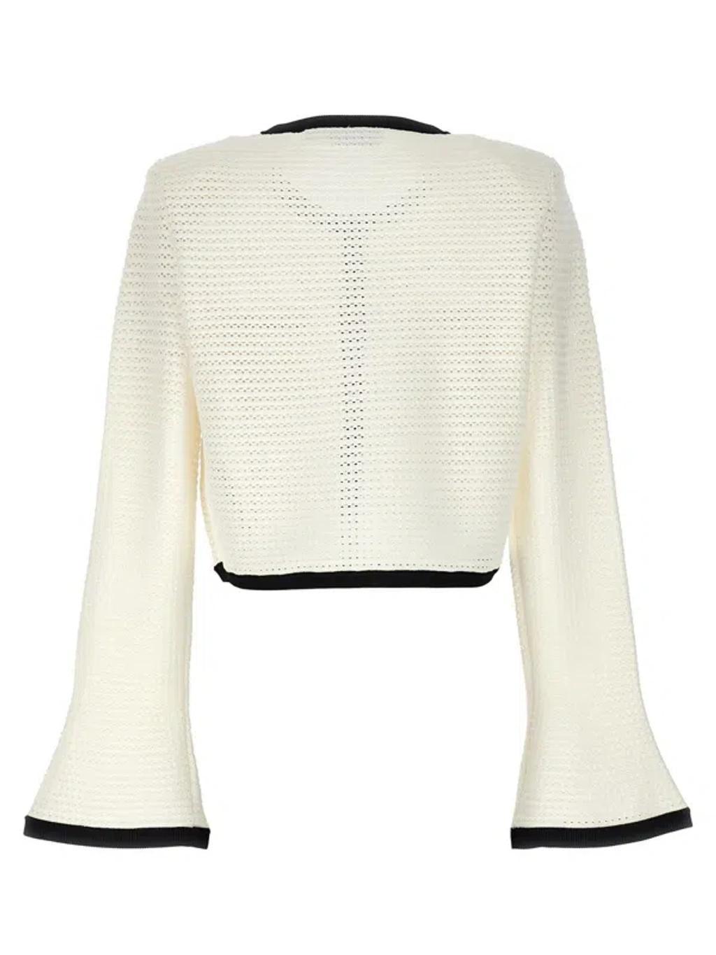 Blackwhite Crochet Cardigan Product Image