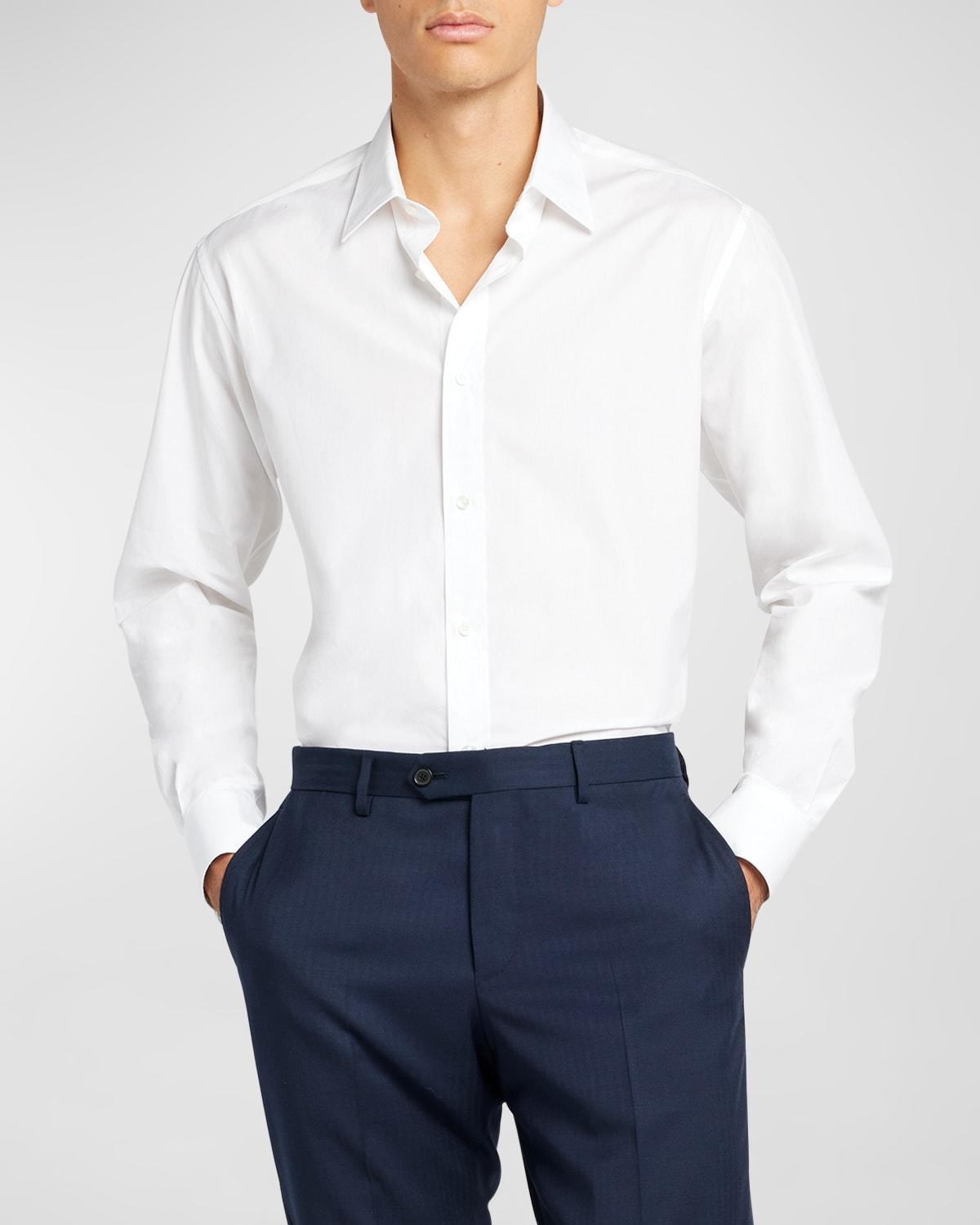 Mens Cotton Poplin Dress Shirt Product Image