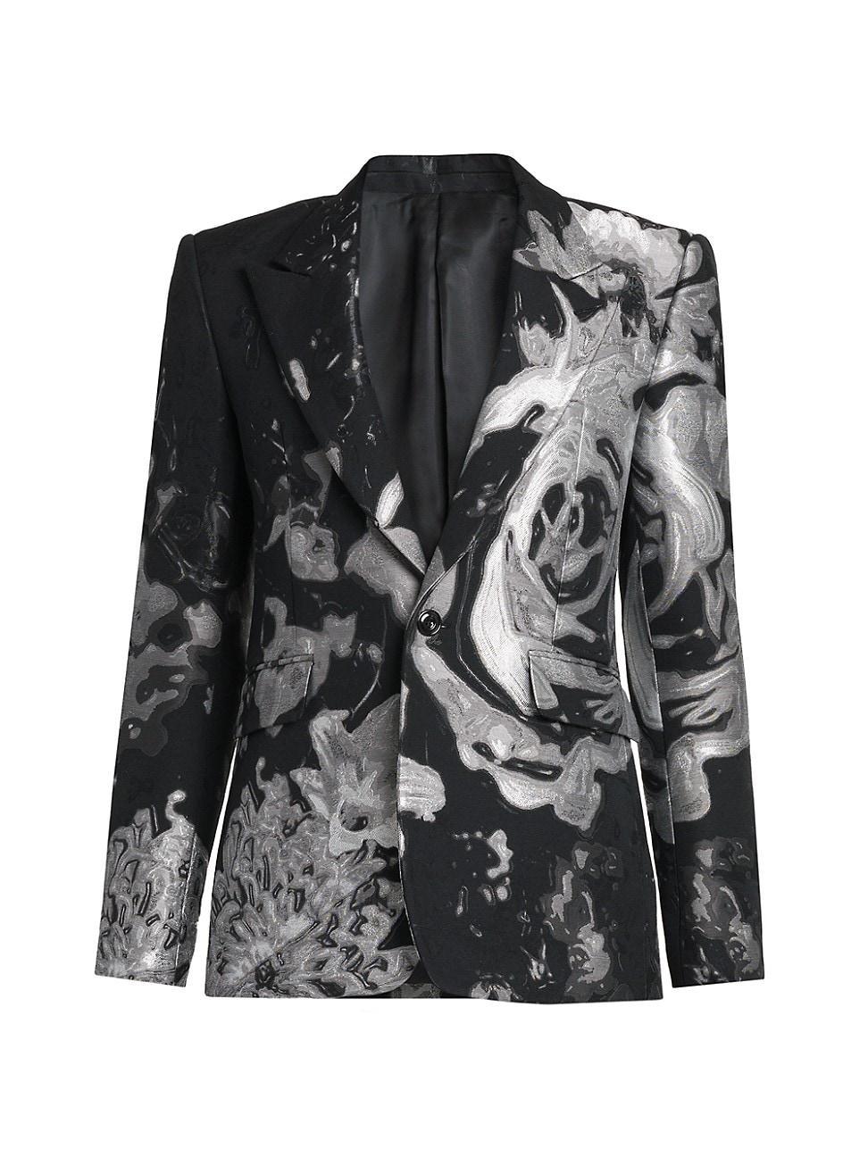 Mens Wax Flower Single-Breasted Jacket Product Image